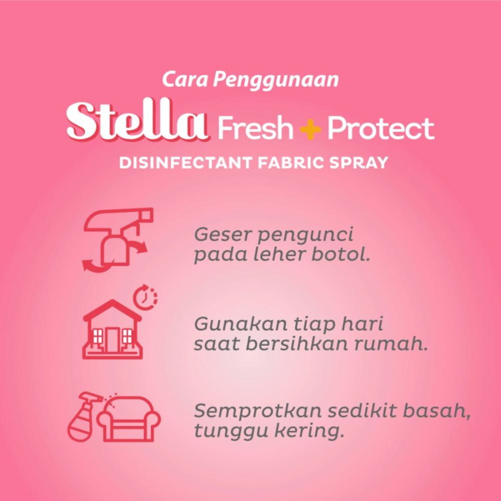 STELLA Disinfectant Fabric Spray Fresh & Protect Pink Peony 200 + 45ml