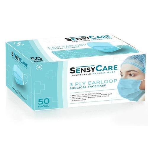 SensyCare 3 Ply Earlop Surgical Facemask