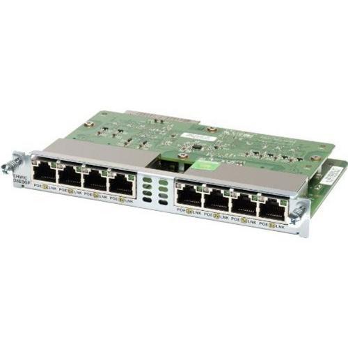 CISCO Eight port 10/100/1000 Ethernet switch interface card EHWIC-D-8ESG
