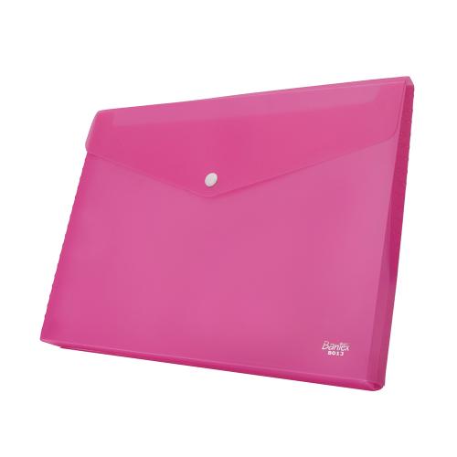 BANTEX Poly Wallet Case Folio 2 Divider [8015 19] - Pink