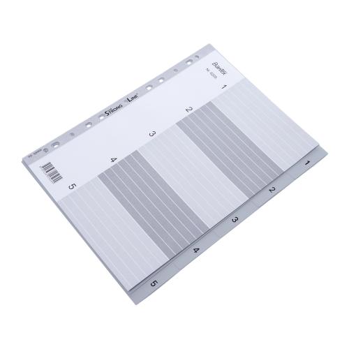 BANTEX Numerical Indexes A4 5 Pages 1-5 Index [6205 05] - Grey