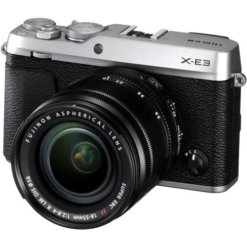 FUJIFILM Mirrorless Digital Camera X-E3 Kit with XF 18-55mm f/2.8-4 R LM OIS Lens Silver