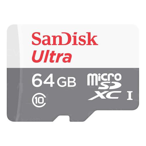 SANDISK Ultra MicroSDXC 64GB Class 10 [SDSQUNS-064G-GN3MN]
