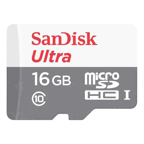 SANDISK Ultra MicroSDHC 16GB Class 10 [SDSQUNS-016G-GN3MN]