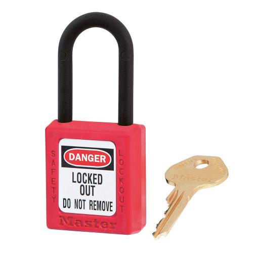 MASTER LOCK Thermoplastic Safety Lockout 406RED - Red