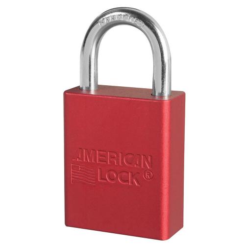 AMERICAN LOCK A1105 Aluminum Safety Padlock Red