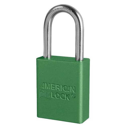 AMERICAN LOCK A1106 Aluminum Safety Padlock Green