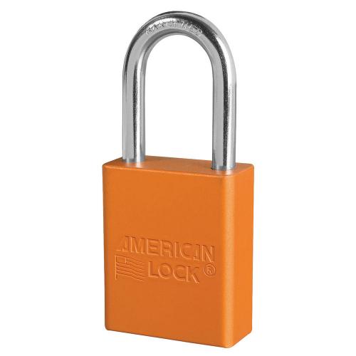 AMERICAN LOCK A1106 Aluminum Safety Padlock Orange