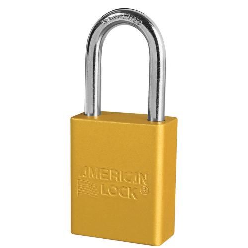 AMERICAN LOCK A1106 Aluminum Safety Padlock Yellow
