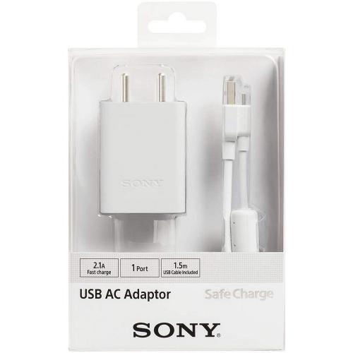 SONY USB AC Adaptor with Micro USB Charging Cable CP-AD2A White
