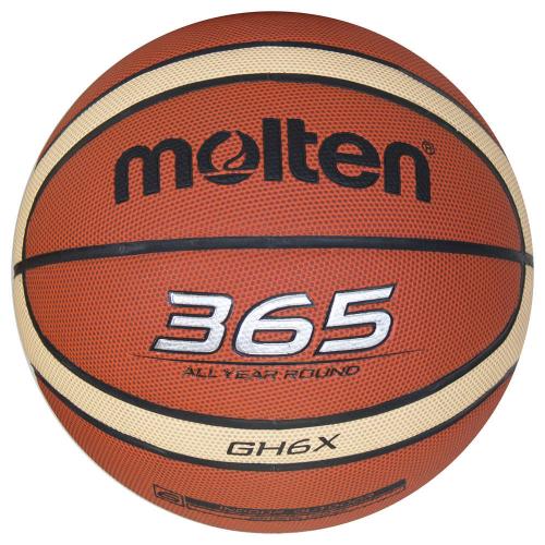 MOLTEN Bola Basket Size 6 BGH6X - Orange & Ivory