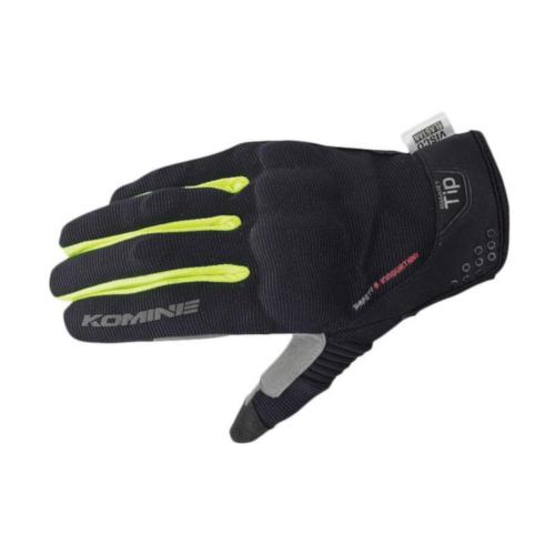 KOMINE GK-183 Protect Mesh Glove Brave  L - Black Neon