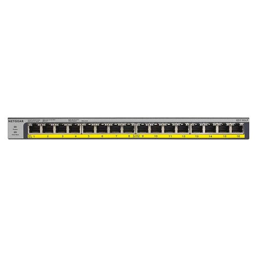 NETGEAR 16-Port Gigabit Ethernet PoE Switch GS116LP