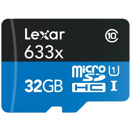 LEXAR High Performance 633x MicroSDHC 32GB [LSDMI32GBBAP633A]