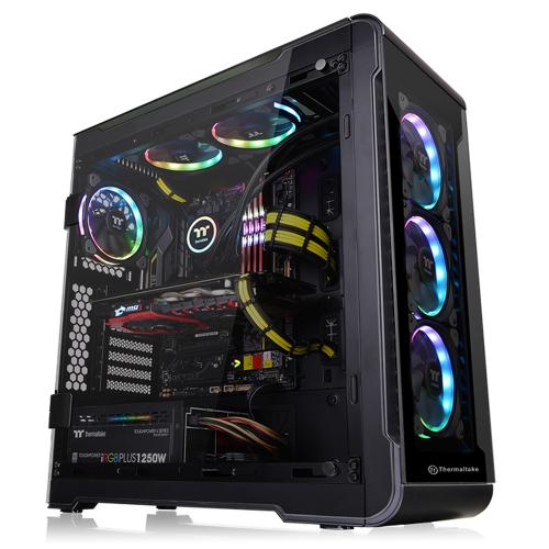 THERMALTAKE View 32 Tempered Glass RGB Edition Mid Tower Chassis [CA-1J2-00M1WN-00]