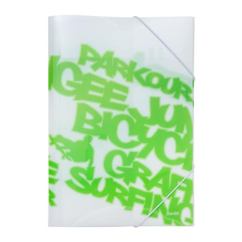 BANTEX PP Jolly Bright Elastic Folder Folio [3432 15] - Grass Green
