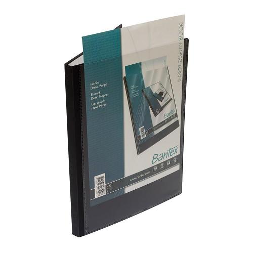 BANTEX Insert Display Book Size A4 20 Pocket 3175 Black