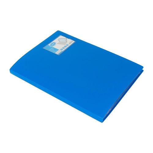 BANTEX PP Display Book Size A4 20 Pocket 3143 Cobalt Blue