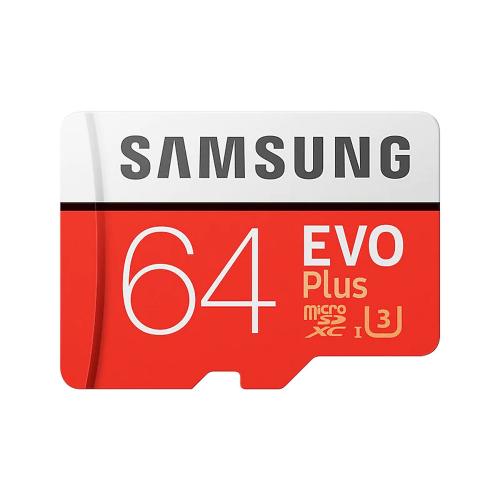 SAMSUNG EVO Plus MicroSDXC 64GB with SD Adapter