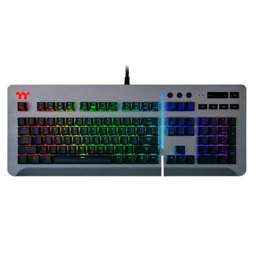 THERMALTAKE Level 20 RGB Titanium Cherry MX Speed Silver Gaming Keyboard [KB-LVT-SSSRUS-01]