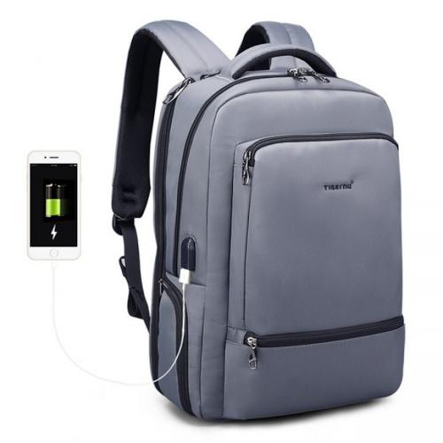 Tigernu T-B3585 15.6 Inch USB Port Charger Laptop Backpack Coffee