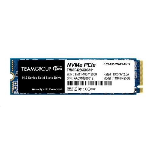 TEAM SSD PCI-e 3.0 x4 256GB with NVMe 1.3 [TM8FP4256G0C101]