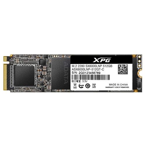 ADATA SSD XPG SX6000 Lite PCIe Gen3x4 M.2 2280 512GB