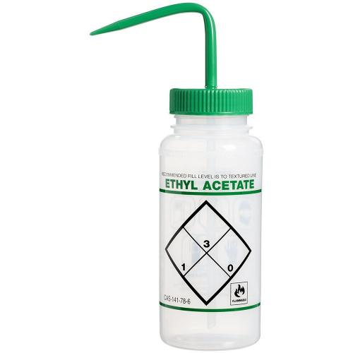 Bel-Art Safety Label Wash Bottle LDPE 500 ml - Ethyl Acetate [F116460612]
