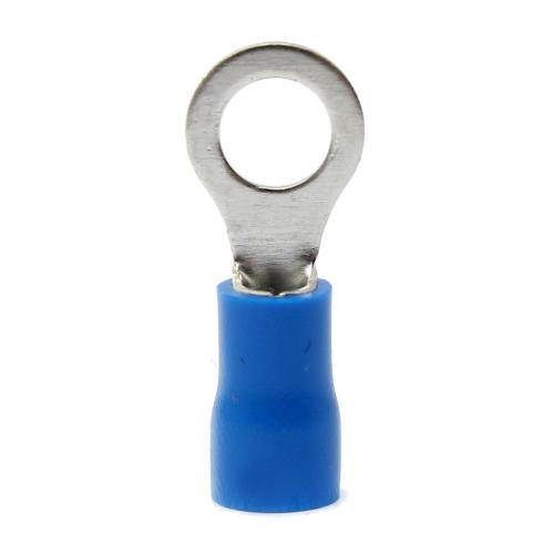 B-SAVE 100 Pcs Skun Kabel Ring O Isolated 3-4 mm Blue