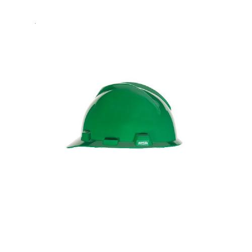 MSA V-Gard Slotted Cap Fas-Trac [475362] - Green