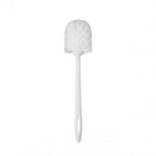 RUBBERMAID 14.5 Inch Toilet Bowl Brush, Plastic Handle, Polypropylene Fill FG631000WHT White