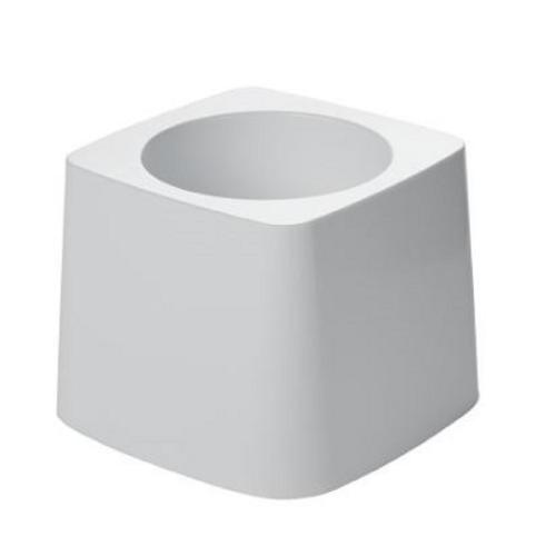 RUBBERMAID 5 Inch Toilet Bowl Brush Holder for FG631100WHT Brush White