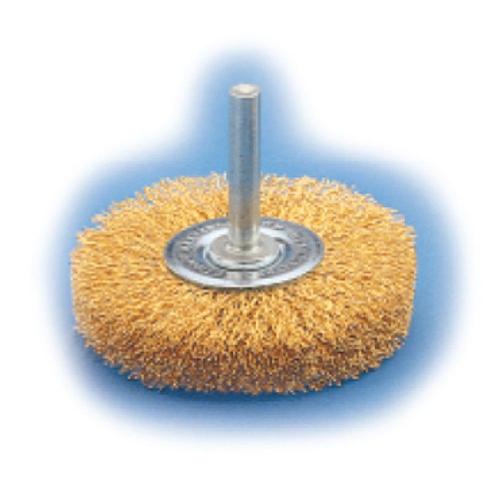 Union SWAB-15 Wire Wheel Brushes With Shank 40 mm Brass [142322]