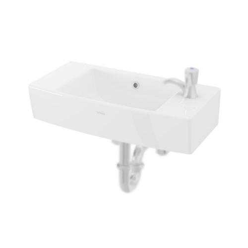 TOTO Wall Hung Lavatory Body 1 Tap Hole Complete with Wall Mounting Bolt LW248JT1W/F