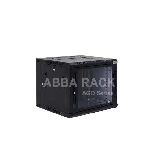 ABBA Ago Series 19" Wallmount Rack Double Door 8U Depth 600 mm Black