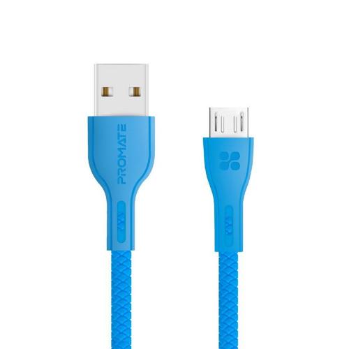 Promate PowerBeam-M  Anti-Break Micro USB to USB 2.0 Cable Black