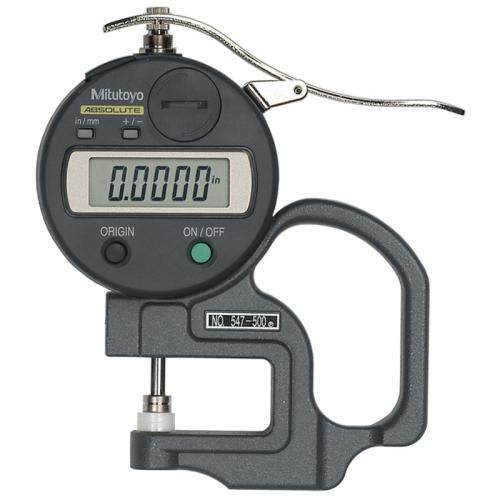MITUTOYO ABS Digital Thickness Gauge with ID-S Inch/Metric 0.47 Inch/0.01 mm [547-500S]