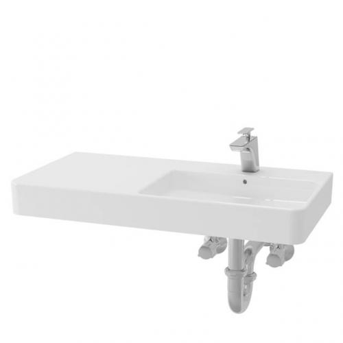 TOTO Toja Wall Hung Lavatory 1 Tap Hole (Left) LW954CJLW/F (Complete with Brackets)