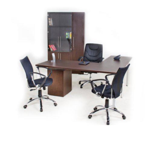 Gudang Furniture Meja Kantor Direktur Minimalis Aditech SDD 01 Maple