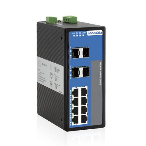 3onedata Industrial Din-rail Managed Switches IES7112G-4GS