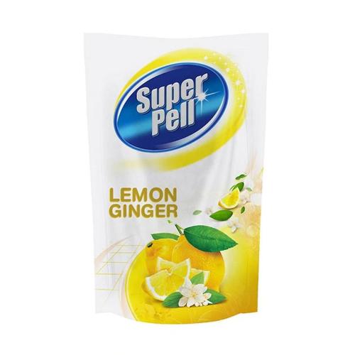 SUPER PELL Pembersih Lantai 770 ml Refill Lemon Ginger