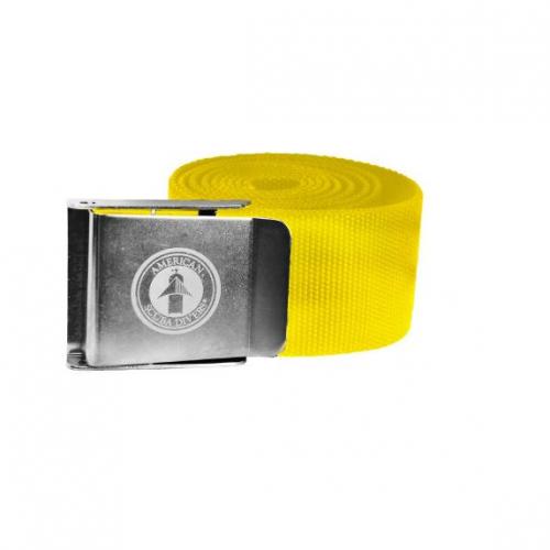 Amscud Weight Belt Stainless Steel Buckle 147.3 x 5 cm Yellow