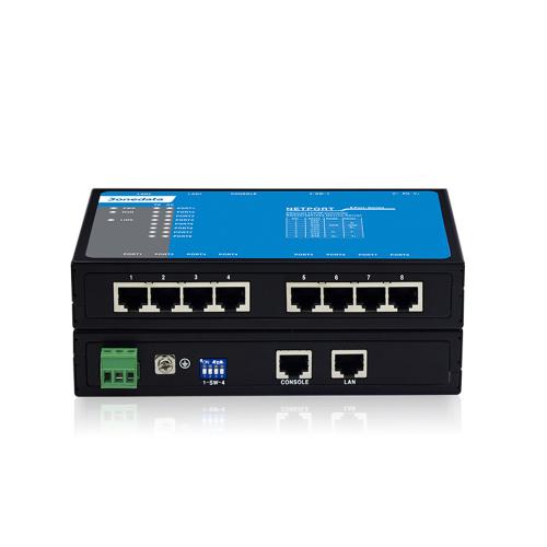 3onedata 8-port RS-232 Serial Device Server with One Ethernet Port NP308T-8D(RS-232)