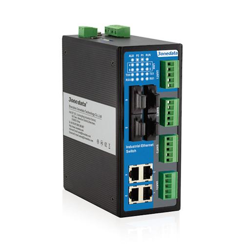 3onedata Industrial Din-rail Managed Switches IES618-4F(M)-4DI(RS-485)