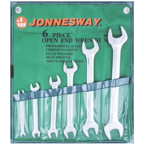 JONNESWAY W254206S 6 Pcs Double Open End Wrench Set