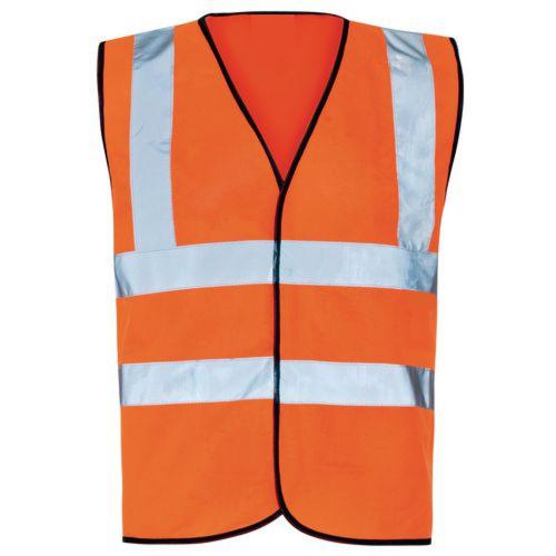 Allsafe Safety Vest 100% Polyester with Reflective Tape ALS-LX604O Orange - L