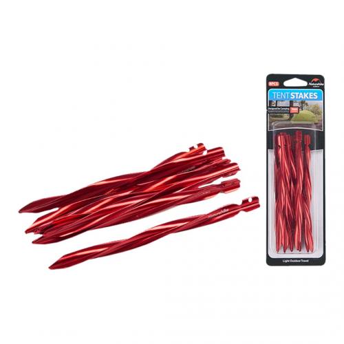 Naturehike Tent Stake Spiral 15 cm NH17D024-D Red