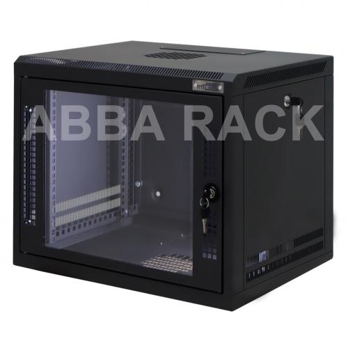 ABBA 19 Inch Wallmount Rack 10U Depth 500mm W10-500-SB Black