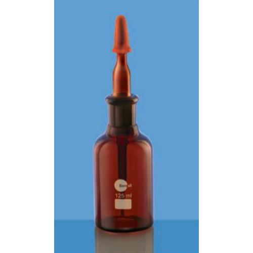 Borosil Bottles Dropping with Pipette & Rubber Teat Amber 30 ml [1650010]