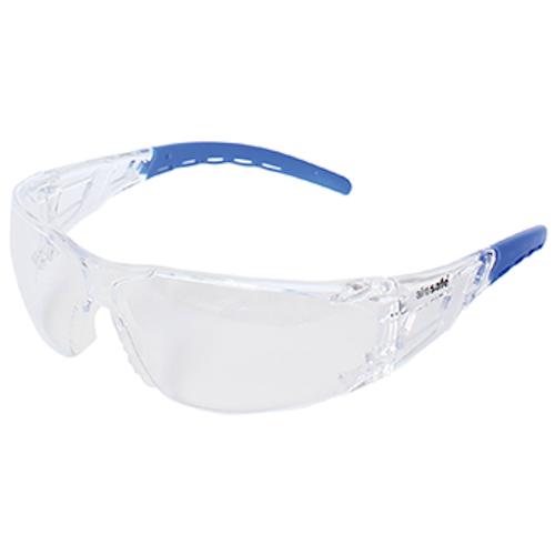 Allsafe Rinjani Safety Spectacles [ALS-SS-401-AF] - Blue Tip Lens Clear